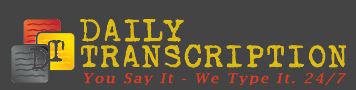 dailytranscription logo - ‎🚀 10. Transcribir online, listado con las 24 mejores páginas.