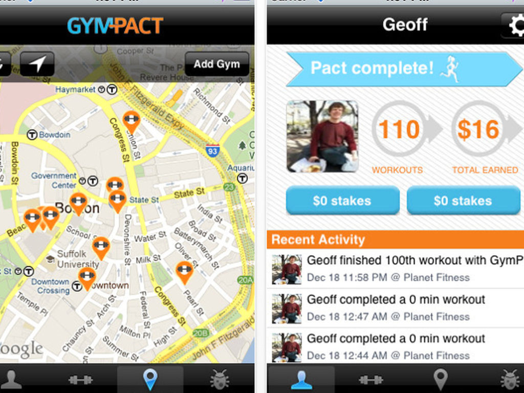gympact2 1024x768 - ‎🚀 22. App que pagan por hacer ejercicios o rutinas diarias