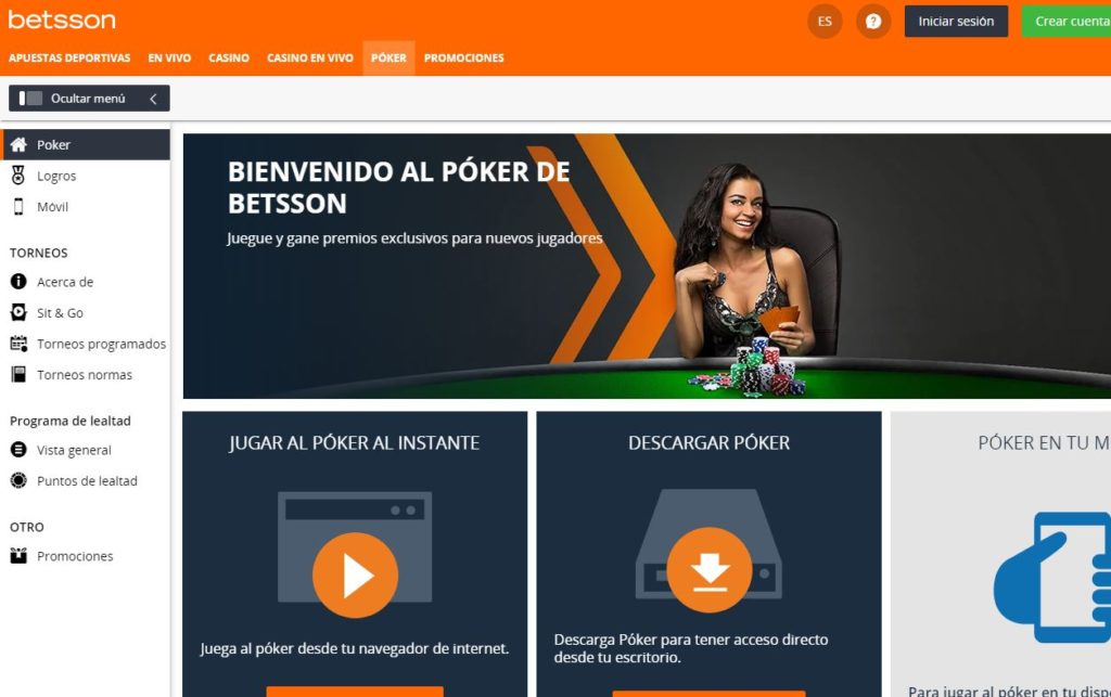 betsson poker 1024x643 - 🏆 Lista de las mejores páginas de Póker online