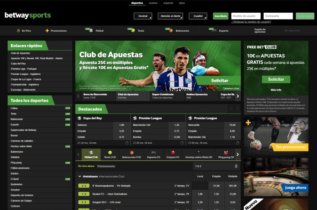 betway1 1024x680 - 🏀Lista de las mejoras casas de apuestas