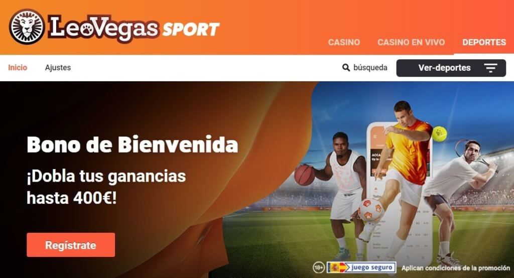 leovegas1 1 1024x554 - 🏀Lista de las mejoras casas de apuestas