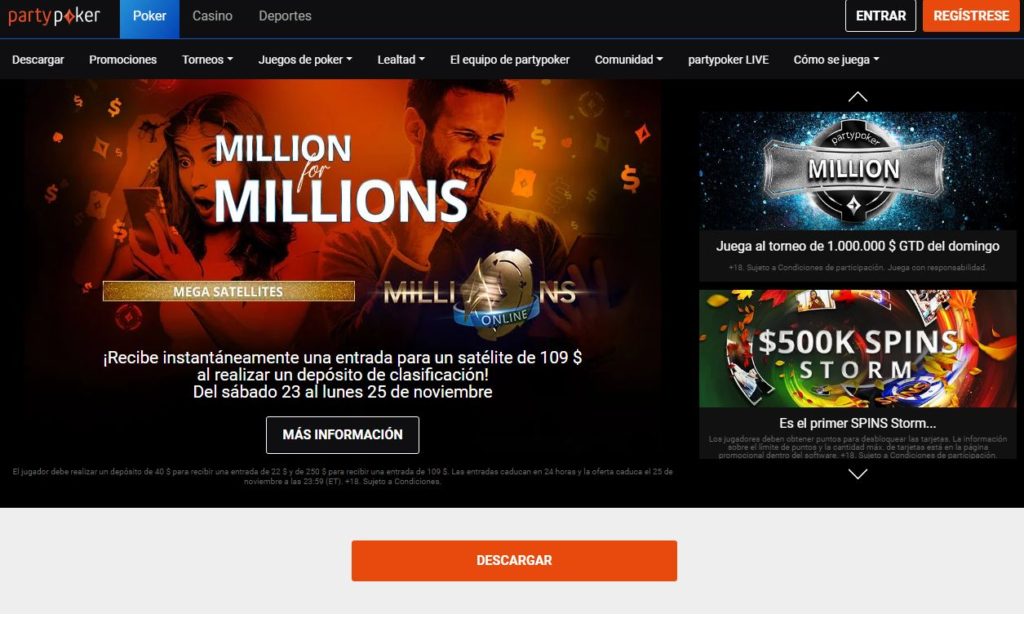 partypoker1 1024x636 - 🏆 Lista de las mejores páginas de Póker online