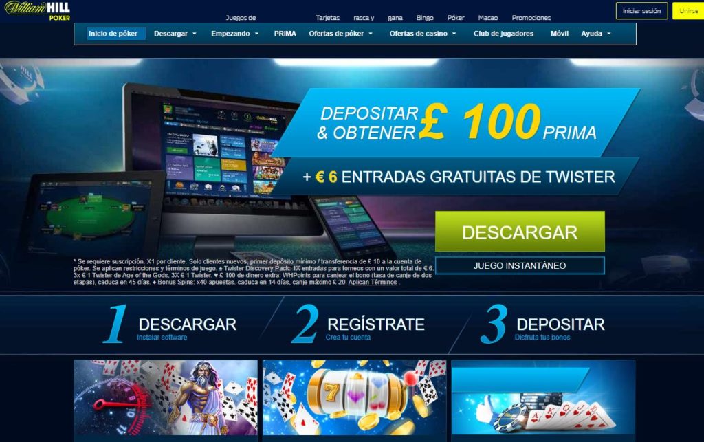 williamhill poker 1024x643 - 🏆 Lista de las mejores páginas de Póker online