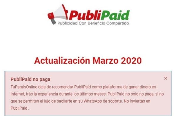 publipaid - ⛔Como detectar una estafa online