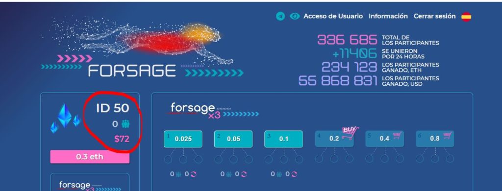 forsage id50 1024x390 - 🐯 Forsage con contrato inteligente - Revisión completa