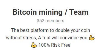 Bitcoin mining Team - ⚠️ Listado de grupos de telegram de inversión que son estafa