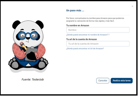 testerjob registro2 - ✍ TesterJob – Gana dinero probando productos de Amazon gratis