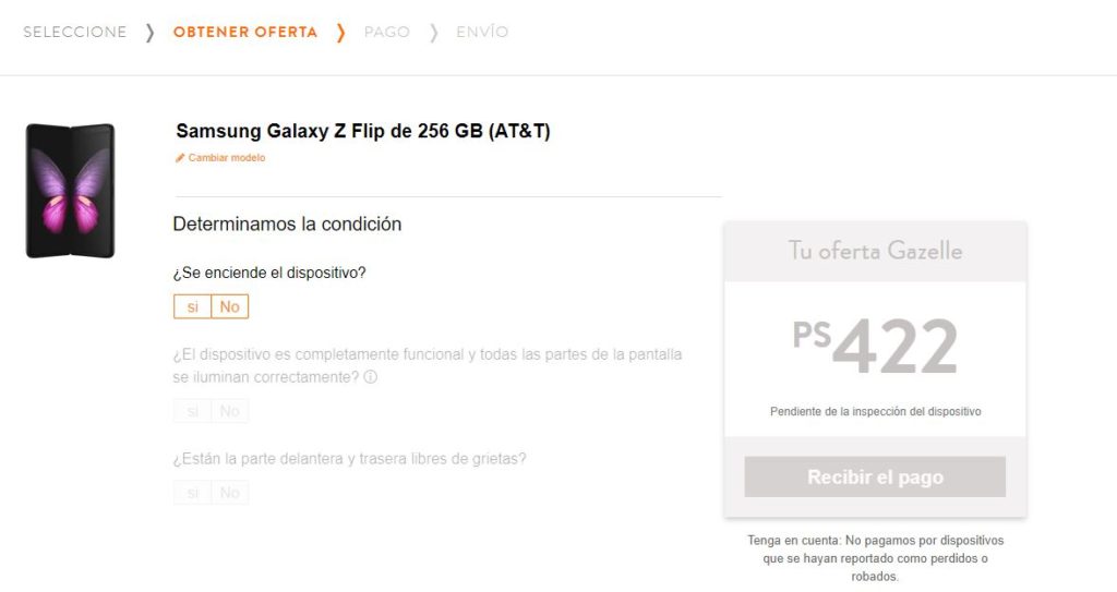 gazelle recibe pago 1024x543 - 📱 Gazelle - Compra venta de teléfonos usados