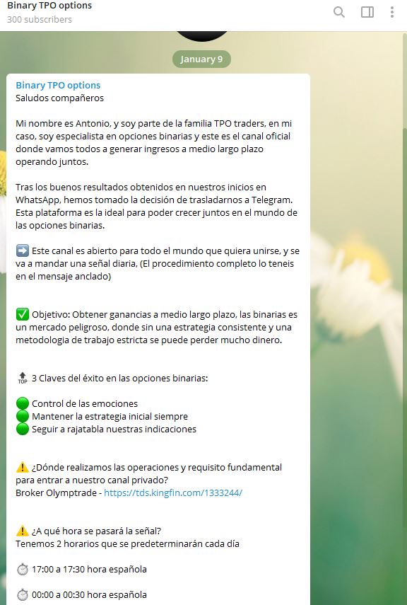 binarias tpo telegram - TPO Traders - Señales de Trading en Telegram Gratis |EN VIVO|