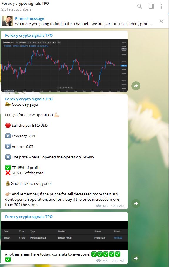 forex y cryptpo telegram - TPO Traders - Señales de Trading en Telegram Gratis |EN VIVO|