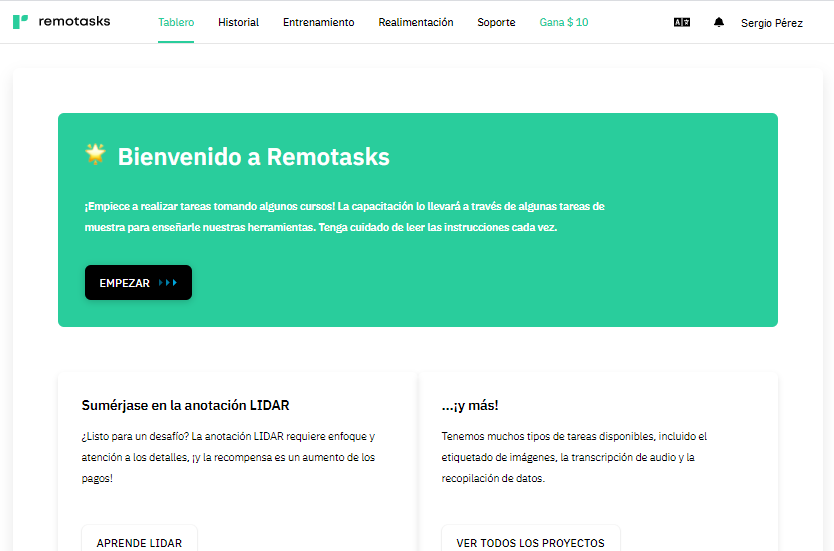 Bienvenido a Remotasks - 🛠 Los 6 mejores sitios de Mini Tareas para ganar dinero Online en 2022