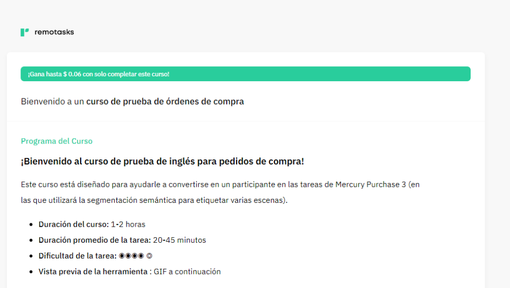 Gana 006 curso 1024x578 - 🤖 REMOTASKS – [Descubre mi EXPERIENCIA PERSONAL y SALARIO] |2023|