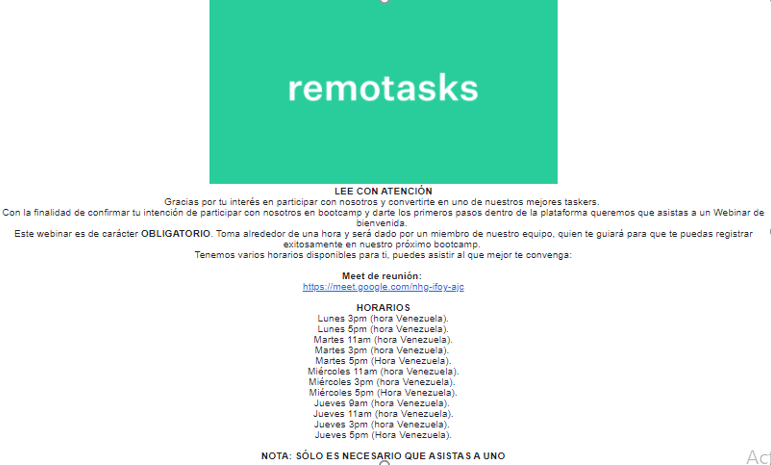 REMOTASKS BOOTCAMP HORARIOS - 🤖 REMOTASKS – [Descubre mi EXPERIENCIA PERSONAL y SALARIO] |2023|