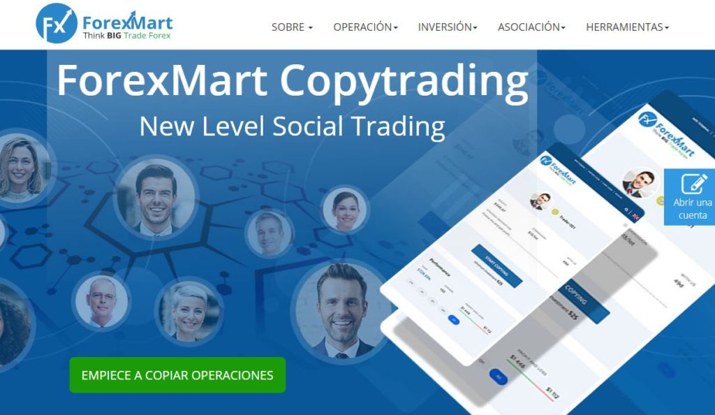 copytrading forexmart 1024x594 - ForexMart - Revisión completa y experiencia personal