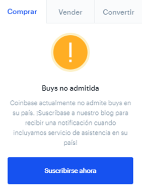 Buys No admitida 2 - 💼COINBASE – Cómo Funciona en 2023 [GUÍA+ Consigue CRIPTOMONEDAS GRATIS]