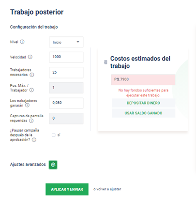 CONFIGURACION DEL TRABAJO - 🚧 Picoworkers – Guía Completa y Experiencia Personal en 2021