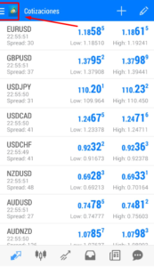 COTIZACIONES APP CELU CONGIF 173x300 - 📠 MetaTrader 4  – Guía de la Principal Plataforma Comercial de Forex