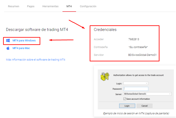 CREDENCIALES Y DESCARGAR MT4 BDSWISS - 📠 MetaTrader 4  – Guía de la Principal Plataforma Comercial de Forex