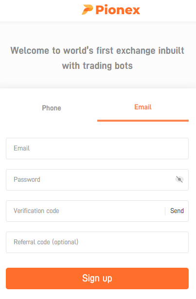 Formulario Registro Pionex - 🤖PIONEX TRADING BOT REVIEW (2023) | GUÍA Y ESTRATEGIAS DEL EXCHANGE|