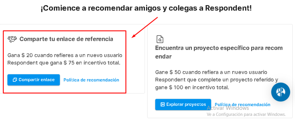 Enlace de Referido 1 1024x413 - 📚 Respondent io - ¿Ganar $100 por cada entrevista que respondas?