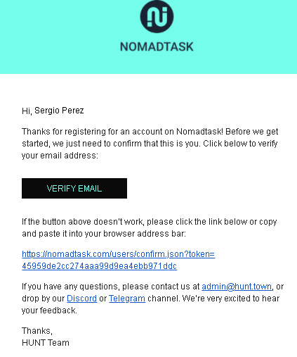 Verificacion de Mail Nomadtask - NOMADTASK  |Conseguir CRIPTOMONEDAS GRATIS💲 cumpliendo Tareas en 2023|