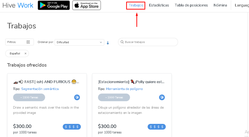 IMAGEN PAGINA PRINCIPAL TRABAJOS 1024x563 - 📱 HIVEMICRO - MicroJobs ayudando Inteligencia Artificial |TUTORIAL|