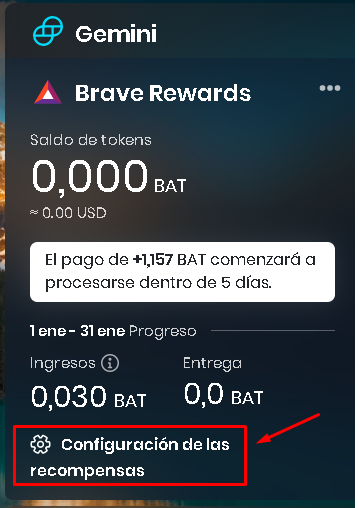 Configuracion de recompensas 1 - 🦁BRAVE BROWSER RESEÑA (2023): Ganar CRIPTOMONEDAS POR NAVEGAR {FÁCIL}