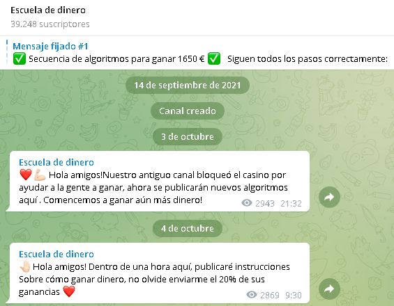 Escuela de Dinero 2 - 💬CANAL DE TELEGRAM ESCUELA/FARO DE DINERO -¿Puedes ganar 5000 € con 60€? 