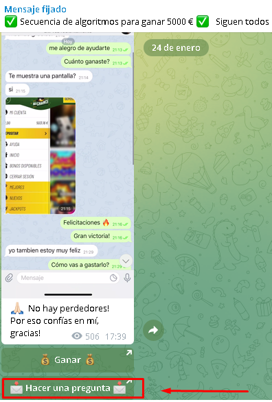 Hacerme una pregunta - 💬CANAL DE TELEGRAM ESCUELA/FARO DE DINERO -¿Puedes ganar 5000 € con 60€? 