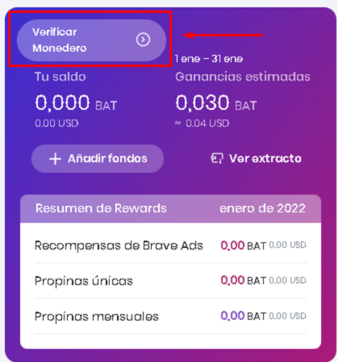 verificar monedero - 🦁BRAVE BROWSER RESEÑA (2023): Ganar CRIPTOMONEDAS POR NAVEGAR {FÁCIL}