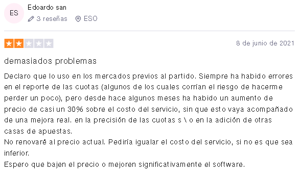 Opinion Negativa 2 - 🍔BETBURGER Software (Actualizado 2023) |【GANAR CON APUESTAS SEGURAS】