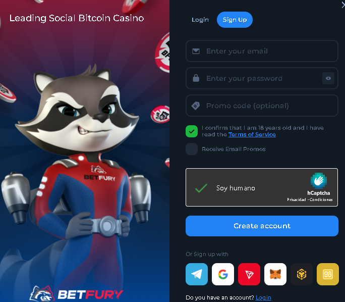 Betfury Formulario Registro - 🦊 ¿BETFURY CÓMO FUNCIONA? Casino de Criptomonedas Gratis ¿Es SCAM?