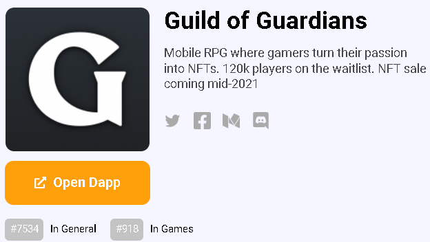 GuildofGuardinas - 3 Mejores Juegos NFTs Gratuitos en el 2022 -  Cuánto se Puede Ganar