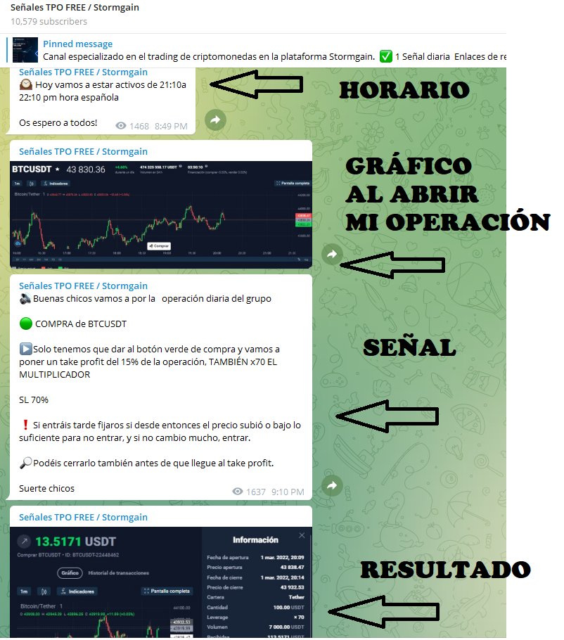 stormgain senales tpo canal - ⚡CÓMO FUNCIONA TELEGRAM con Operaciones en CRIPTOMONEDAS [2023]