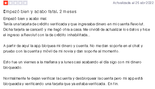 Comentario Negativo 1 1 - Revolut: Banca Digital Europea pagando 40 € por cada referido