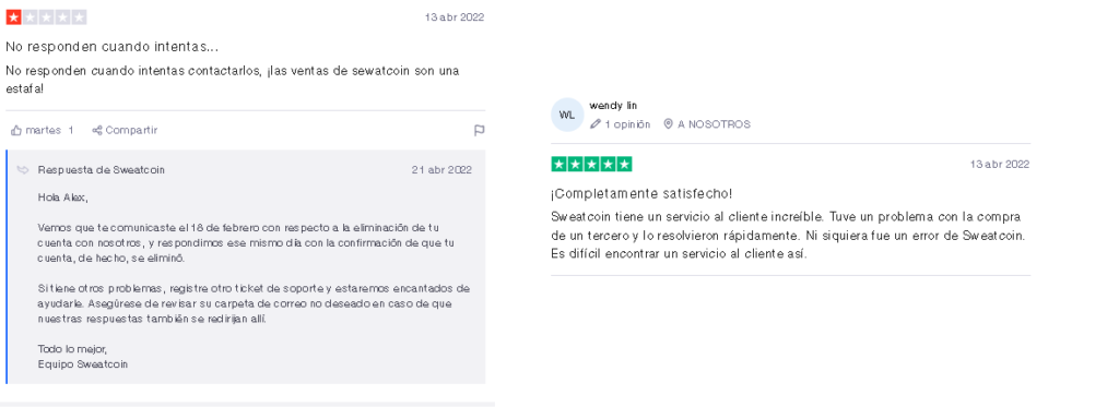 Comentario Positivo 2 1024x384 - 💎SWEATCOIN REVIEW |GUÍA ACTUALIZADA 2023|