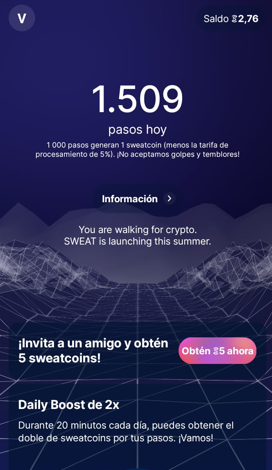 Interfaz Menu Principal - 💎SWEATCOIN REVIEW |GUÍA ACTUALIZADA 2023|