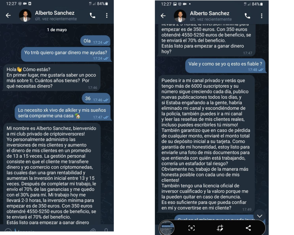 Mensaje de Bienvenida 1024x818 - 🏧 CANAL DE TELEGRAM INVESTIGADO Negocios y Dinero del Señor Sánchez - |NO CAIGAS😡|