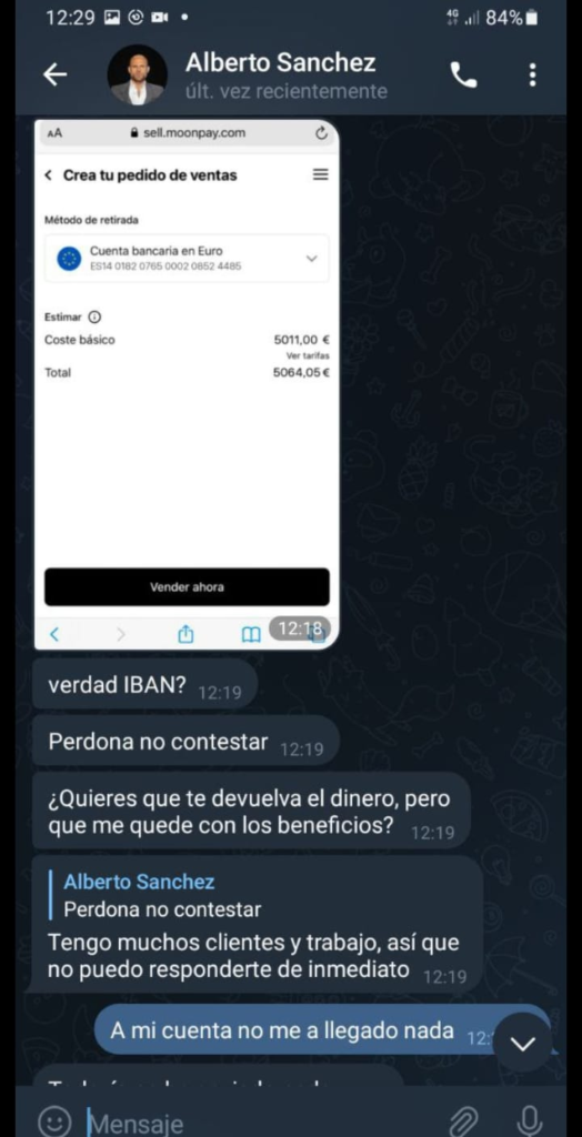 Tarda en Contestar 524x1024 - 🏧 CANAL DE TELEGRAM INVESTIGADO Negocios y Dinero del Señor Sánchez - |NO CAIGAS😡|