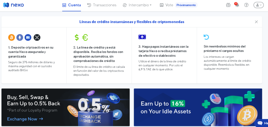 Nexo Presentacion 1024x488 - 3 Exchanges de Criptomonedas para ganar con Reintegros