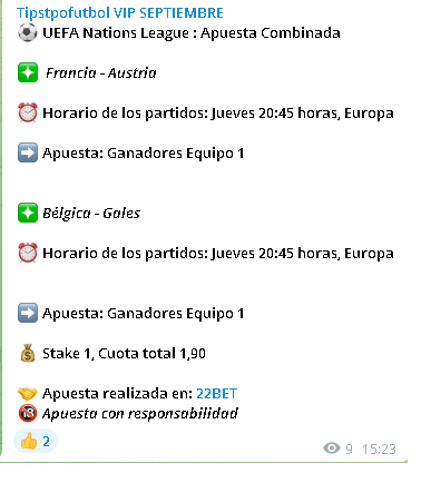 Apuesta - ⚽Tips TPO Futbol: El mejor canal de Telegram de apuestas deportivas