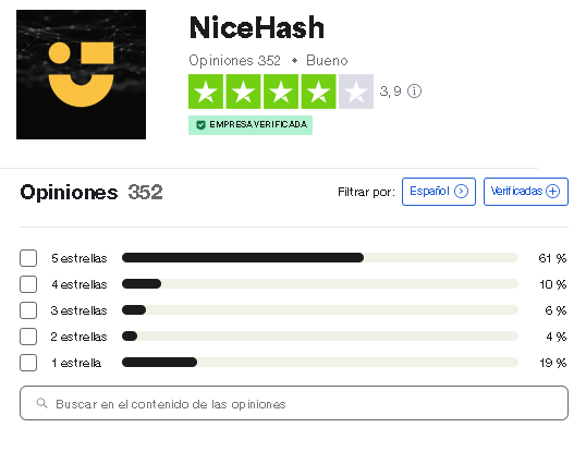 NiceHashTrustPilot - ⚡MINAR EN LA NUBE⚡ [4 Páginas que te van a Interesar en 2023] 🆘PELIGRO