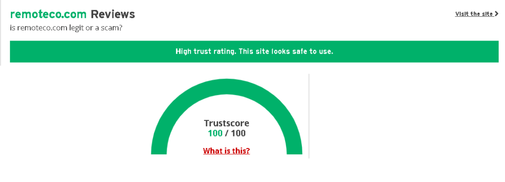 RemoteCo TrustPilot 1024x369 - 💻 3 Mejores Plataformas Para Data Entry - Entrada de Datos