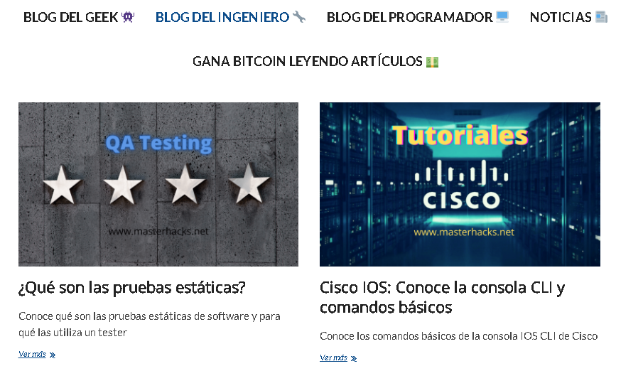 Blog de Inginiero - 🥽 Masterhacks Blog: Gana Bitcoin Todos los Días con esta Web Secreta