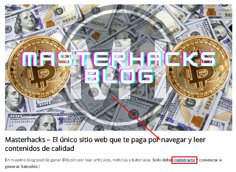 Registrate - 🥽 Masterhacks Blog: Gana Bitcoin Todos los Días con esta Web Secreta