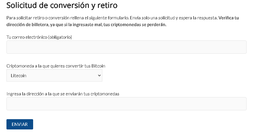 Solicitud de Conversion - 🥽 Masterhacks Blog: Gana Bitcoin Todos los Días con esta Web Secreta