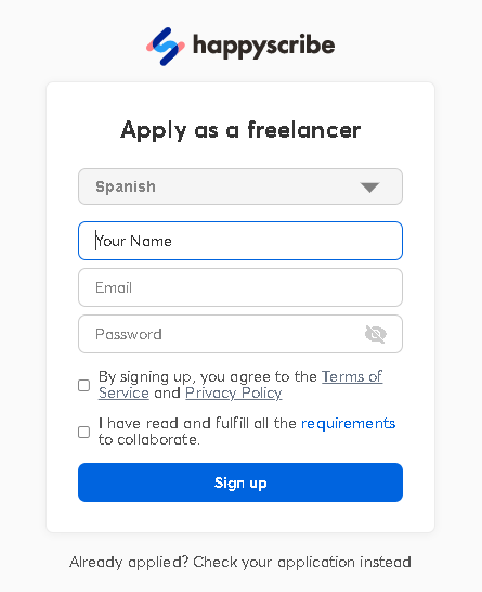 Apply a Freelancer - 😀HAPPY SCRIBBE Consigue Trabajo Transcriptor |EN ESPAÑOL| ▶Guía 2023