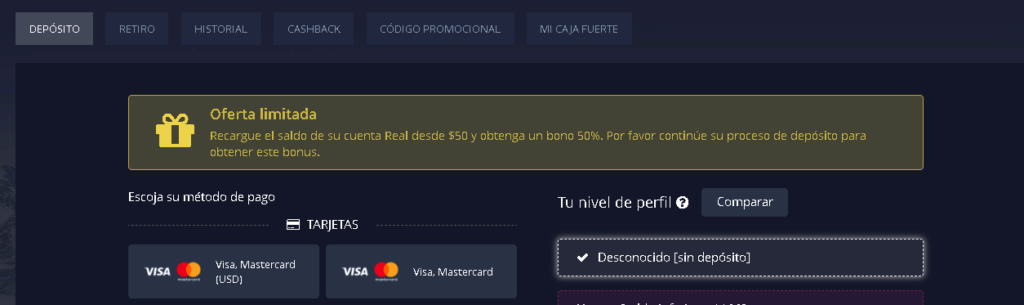 Deposito 1 1024x305 - ▶POCKET OPTION Trading (Guía RÁPIDA 2023) 🤔¿Es SCAM o es LEGÍTIMO?