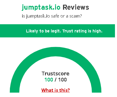 JumpTask ScamAdviser 1 - 🌌JumpTask: La Plataforma de Mini Tareas de HoneyGain