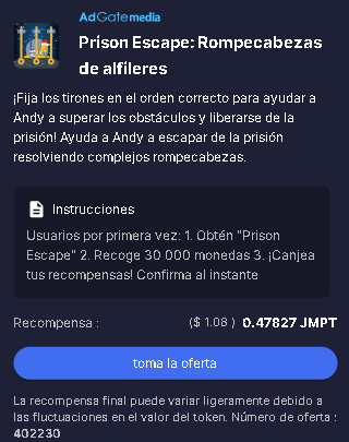 Prision Escape - 🌌JumpTask: La Plataforma de Mini Tareas de HoneyGain